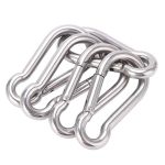 Heavy Duty Carabiner Clip 5PCS 100MM Spring Snap Hook For Backpack