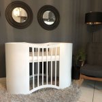 Beautiful Blooming Oval Wooden Baby Cot Cc Range
