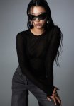 Long-sleeved Top - Black