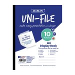 Marlin Uni-file Display Books 10 Pocket - Pack Of 10