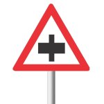 Priority Crossroad On Non-priority Road Sign W103