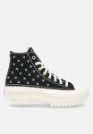 Converse Run Star Hike Platform Crafted Stitching Hi - Black egret gold Stitch
