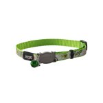 Rogz Catz Reflecto Cat Collar - Small Lime Fish