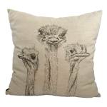 Ostriches Scatter Cushion Cover