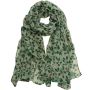 Lightweight Scarves Fashion Leaf Print Women Wrap Scarf Head Shawl