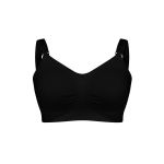 Seamless Padded Nursing Bra Black Medium