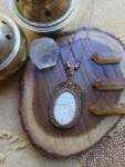 LaCie Lace Agate Pendant Necklace By Autumn Essence