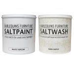 - Saltwash - Sand Castle 1L With White Saltpaint Topcoat 1L