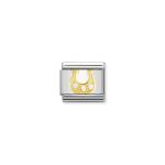 Composable Classic Link White Danish Horseshoe With Stones