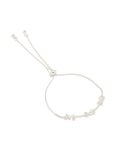 Silver Plated Pearl & MINI Butterfly Toggle Bracelet