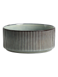 Ribbed Ceramic Serving Bowl 14CM - None Blue