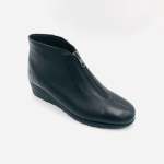 Ladies Rianna Zip Shoes In Black - Black 8