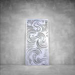 Wall Art D095 - 2900 X 1400 X 20 Indoor Matt Black Cool White