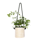 Hanging Orange Stripy Planter - Medium