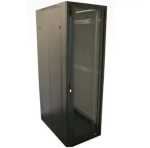 Cattex SS.6842.GLA.B 42U 600 X 800 Floor Server Cabinet Glass Powder Coated Finish Shatterproof Glass 65 X 85 X 220CM