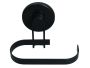 Bathroom Solutions Suction Toilet Roll Holder - Matt Black Iron