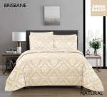 Simon Baker Brisbane Comforter - Natural Various Sizes - Queen - 250CM X 250CM + 2 Pillowcases 50CM X 70CM + 5CM Natural