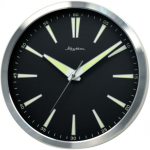 Rhythm Glow-in-the-dark Aluminium Exterior Wall Clock 30.3 Cm X 30.3 Cm X 4.2 Cm