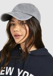 Grey Washed Baseball Cap - Grey