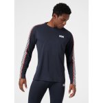 Men's Lifa Active Stripe Crew Base Layer - 597 Navy L