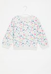 Girls Basic Aop Fleece Crew - Grey
