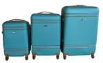 Smte 3-PIECE Dark Green Hardshell Luggage Set With Spinner Wheels&built-in Locks With Keychain