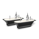 Garmin GT50M-THP Stainless Steel Thru-hull Pair Clearvu sidevu 500 W Chirp 455 800 Khz Traditional 300 W Mid-band Chirp 80-160 K