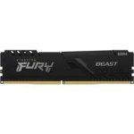 Kingston KF432C16BB 8 Fury Beast 8GB 1X8GB DDR4-3200MHZ CL16 1.35V Black Desktop Memory