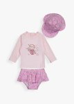 Mermaid Uv Swimsuit Set 3 Piece