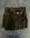 Zara Black Denim Skorts 7Y