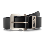 Men&apos S Premium Leather Buckle Black Belt