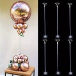 2 6PCS Table Balloon Stand Balloon Holder Desktop Balloon Holder For Birthday Party Wedding And Anniversary Decoration