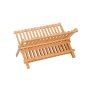 Kitchen Bamboo Dish Rack 44.5X40X26 Cm