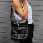 Puffer Medium Tote - Black