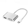 USB3.1 Type-c Male To Vga & 4KX2K HDMI Female Video Adapter