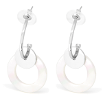 Silver Tone Hanging Earrings.