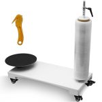 Manual Stretch Film Wrapping Machine Film Dispenser Wrap Bench Heavy Duty Unibody Film Wrapper Table Pallet Box Shrink For 12-20