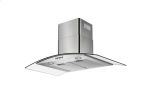 Falco 90CM Curved Glass Chimney Extractor Stainless Steel - FAL-90-CGS