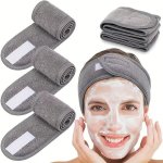 Women's Soft Spa Headband Adjustable & Formaldehyde-free Perfect For Makeup And Face Washing