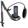 T669 PRO3 USB Microphone With Pop Filter & Boom Arm Stand