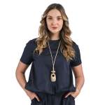 Boxy Bubble Top - Navy L