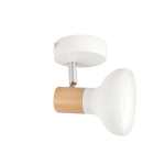 Alina Metal And Wood Finish Spotlight White