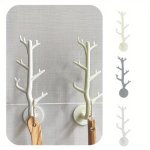 1 2 3PCS Nordic Tree Branch Hook Rack Wall Decor Key Plastic Holder Sticky Adhesive Hook For Home Accessories Household Space Sa
