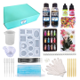Diy Epoxy Resin Silicone Mould And Accessory Kit Arts Crafts Bluebird