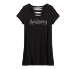 Bling Short Sleeve Rip & Repair Tunic – Sabotage