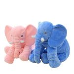 Elephant Pillow Set - Pink & Blue