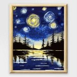 Adult Paint By Numbers With Frame - Starry Sights