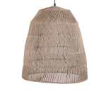 Deep Zig Zag Jute Pendant Light