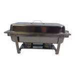Smte Disano Stainless Steel Single Tray Chafing Dish -11 Liter With Keychain