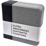 Hydro Hold Absorbent Diatomite Coasters 4 Piece Light Grey